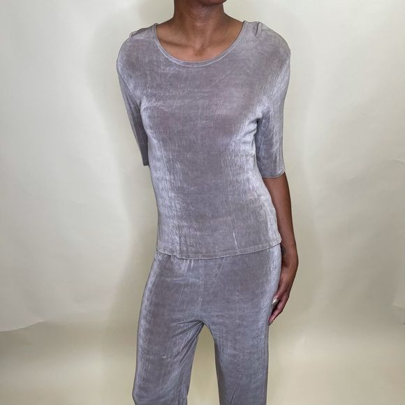 Vintage Pants - Vintage 90s Taupe matching stretchy set sz med